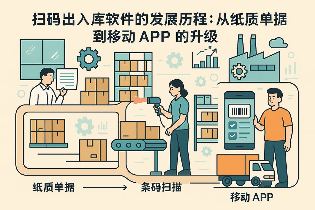 扫码出入库软件的发展历程：从纸质单据到移动 APP 的升级